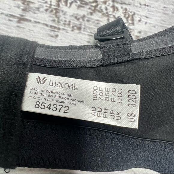 Wacoal 32DD Staying Power Wire Free Strapless Bra Black 854372 NEW - Picture 10 of 11